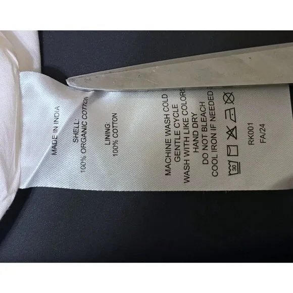 QUINCE Terracotta Striped Maxi Dress XS Nautical Resort 100% Organic Cotton - Picture 10 of 11